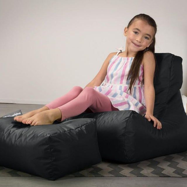 Big Bertha Original, Pouf Relax Enfant, Extérieur, Noir