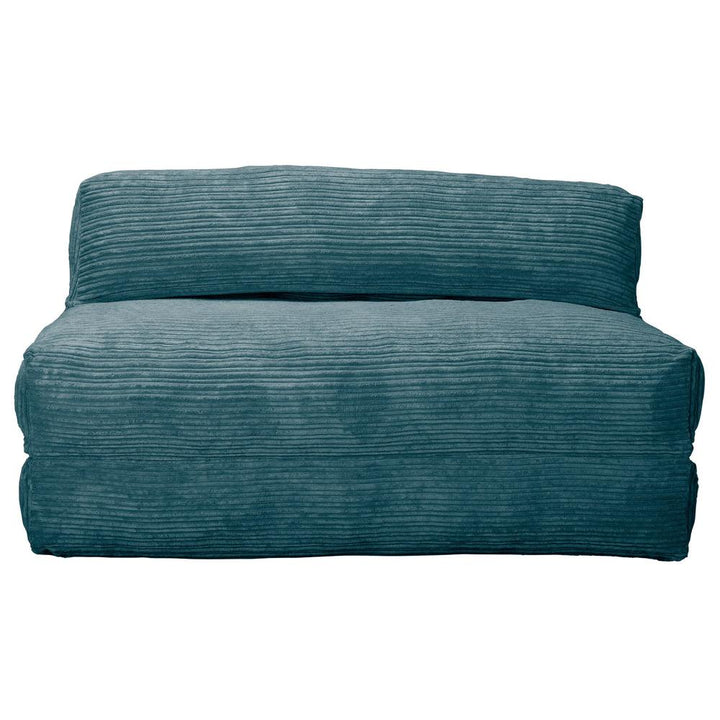 Lounge Pug, Avery, Fauteuil Futon, Double, Côtelé Mer Égéé