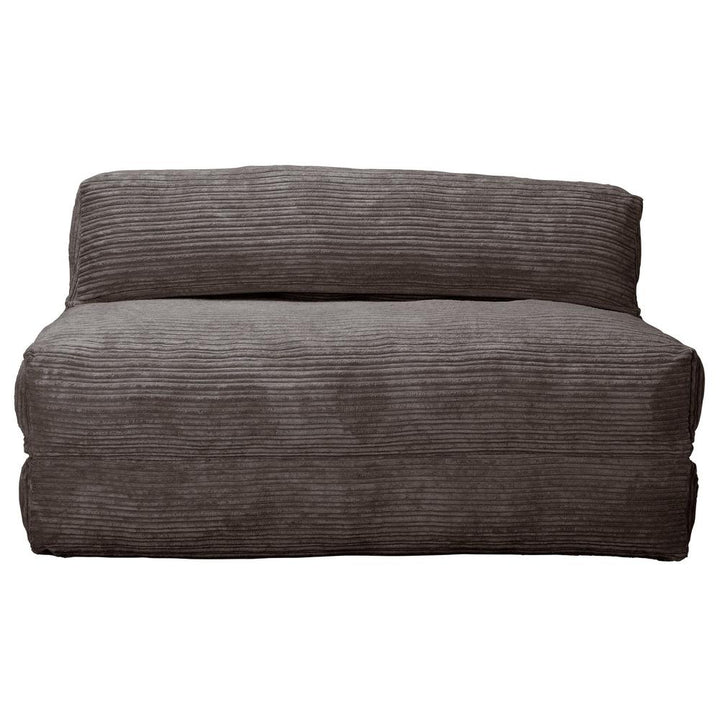 Lounge Pug, Avery, Fauteuil Futon, Double, Côtelé Anthracite