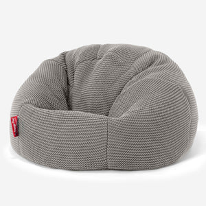 Pouf Poire Classique Enfant 1-5 ans - Ellos Tricot épais Gris