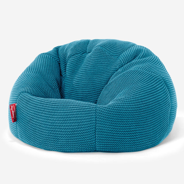 LOUNGE PUG - ELLOS Tricoté - Pouf Enfant - Pouf Poire Classique Enfant - Mer égée
