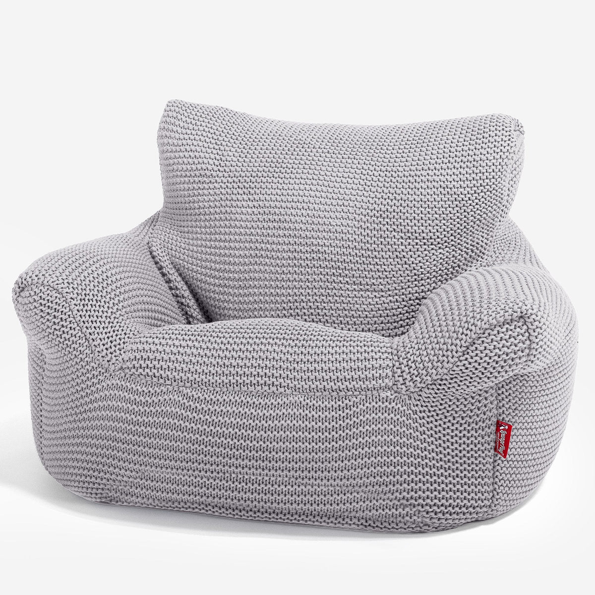Lounge Pug - Ellos Tricoté - Fauteuil Enfant, Pouf Enfant - Gris clair– Big Bertha Original FR