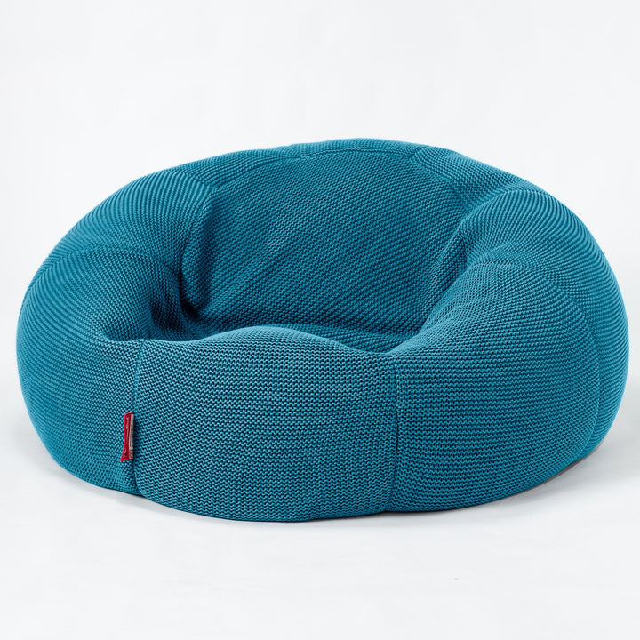 LOUNGE PUG - Pouf Canapé Classique - Pouf Geant - Ellos Tricoté Mer égée