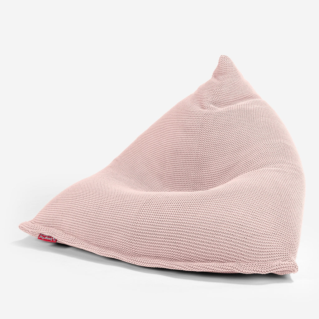 LOUNGE PUG - Gros Pouf Poire - Ellos Tricoté Bébé rose