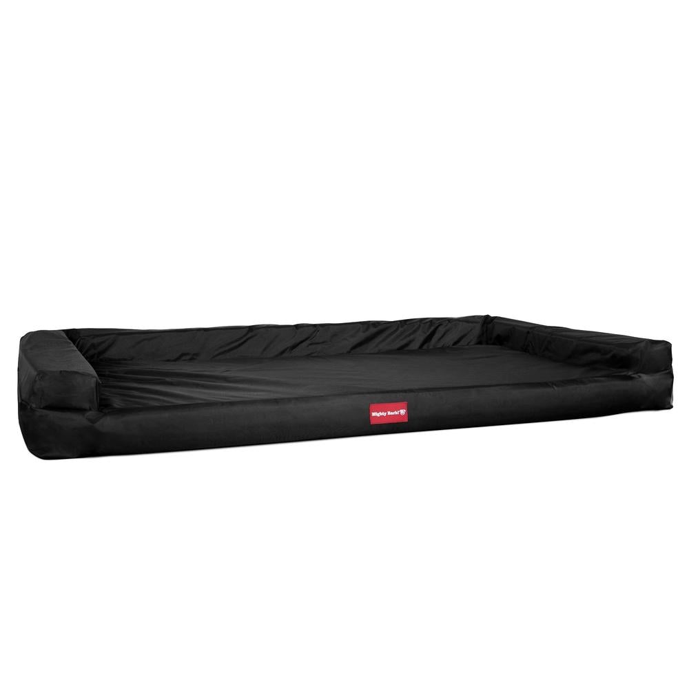 "Le Sofa Par Mighty Bark" -  Canapé Pour Chien, Orthopédique à Mémoire De Forme, Panier Pour Chien, Lit Pour Chien, Petit, Grand, XXL - Imperméable Noir