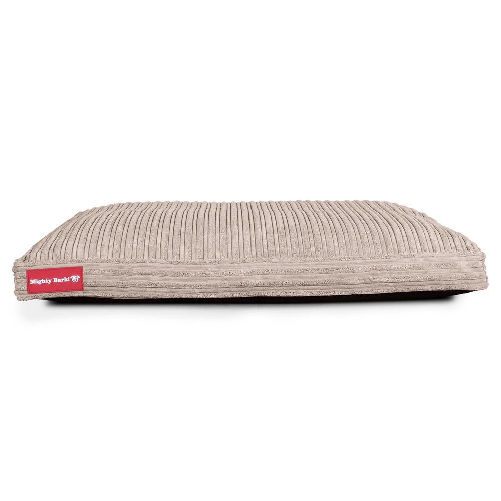 "Le Matelas Classique Par Mighty Bark" - Coussin Pour Chien, Orthopédique à Mémoire De Forme, Matelas Pour Chien, Lit Pour Chien, Petit, XXL - Côtelé Vison