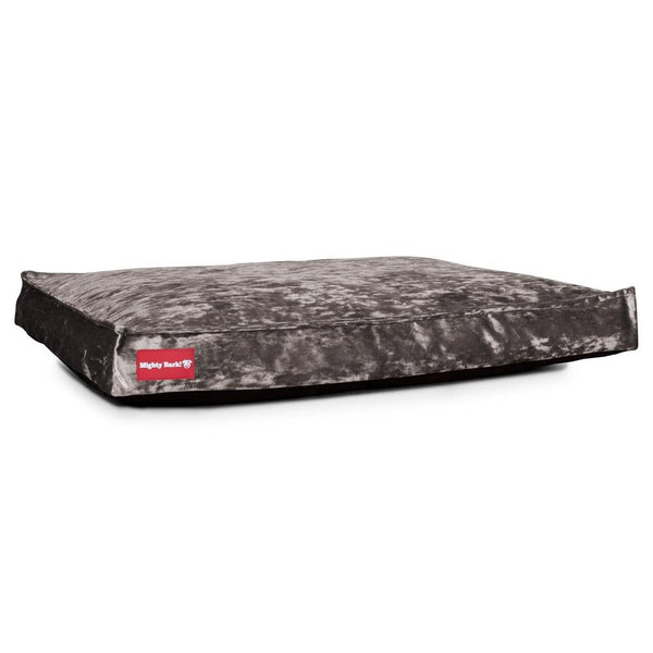 "Le Matelas Classique Par Mighty Bark" - Coussin Pour Chien, Orthopédique à Mémoire De Forme, Matelas Pour Chien, Lit Pour Chien, Petit, XXL - Clinquant Argent