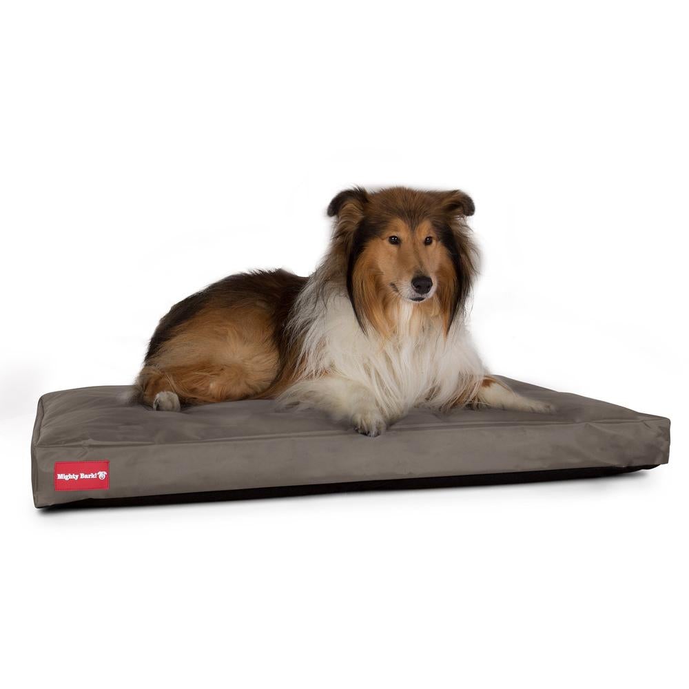 "Le Matelas Classique Par Mighty Bark" - Coussin Pour Chien, Orthopédique à Mémoire De Forme, Matelas Pour Chien, Lit Pour Chien, Petit, XXL - Imperméable Gris