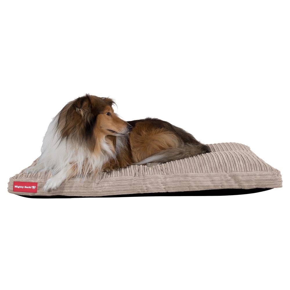"Le Matelas Classique Par Mighty Bark" - Coussin Pour Chien, Orthopédique à Mémoire De Forme, Matelas Pour Chien, Lit Pour Chien, Petit, XXL - Côtelé Vison