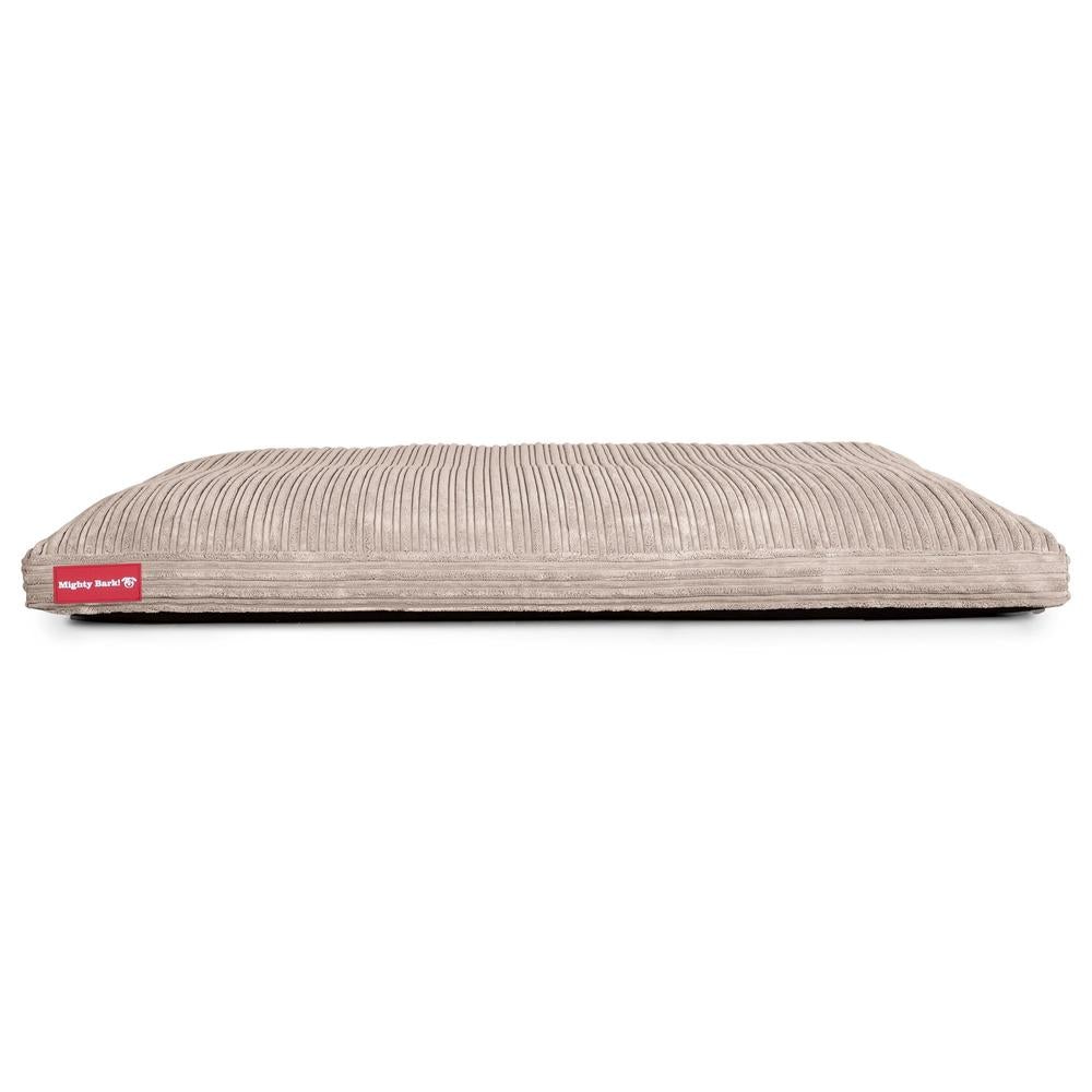 "Le Matelas Classique Par Mighty Bark" - Coussin Pour Chien, Orthopédique à Mémoire De Forme, Matelas Pour Chien, Lit Pour Chien, Petit, XXL - Côtelé Vison