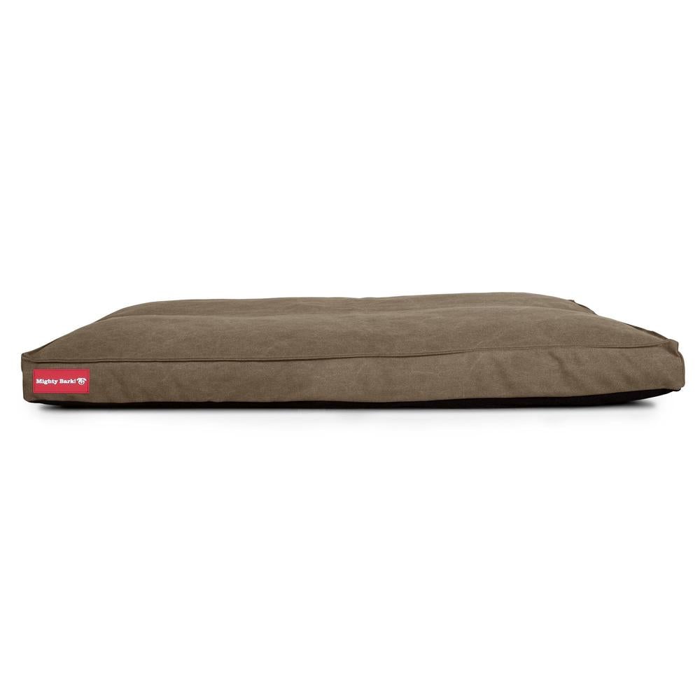 "Le Matelas Classique Par Mighty Bark" - Coussin Pour Chien, Orthopédique à Mémoire De Forme, Matelas Pour Chien, Lit Pour Chien, Petit, XXL - Stonewashed Terre Marron