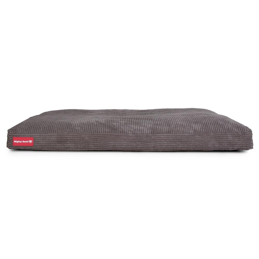 "Le Matelas Classique Par Mighty Bark" - Coussin Pour Chien, Orthopédique à Mémoire De Forme, Matelas Pour Chien, Lit Pour Chien, Petit, XXL - Pompons Anthracite