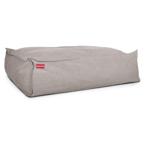 "Le Matelas Géant Par Mighty Bark" - Lit Pour Chien, Orthopédique à Mémoire De Forme, Grand Panier Pour Chien - Stonewashed Gris