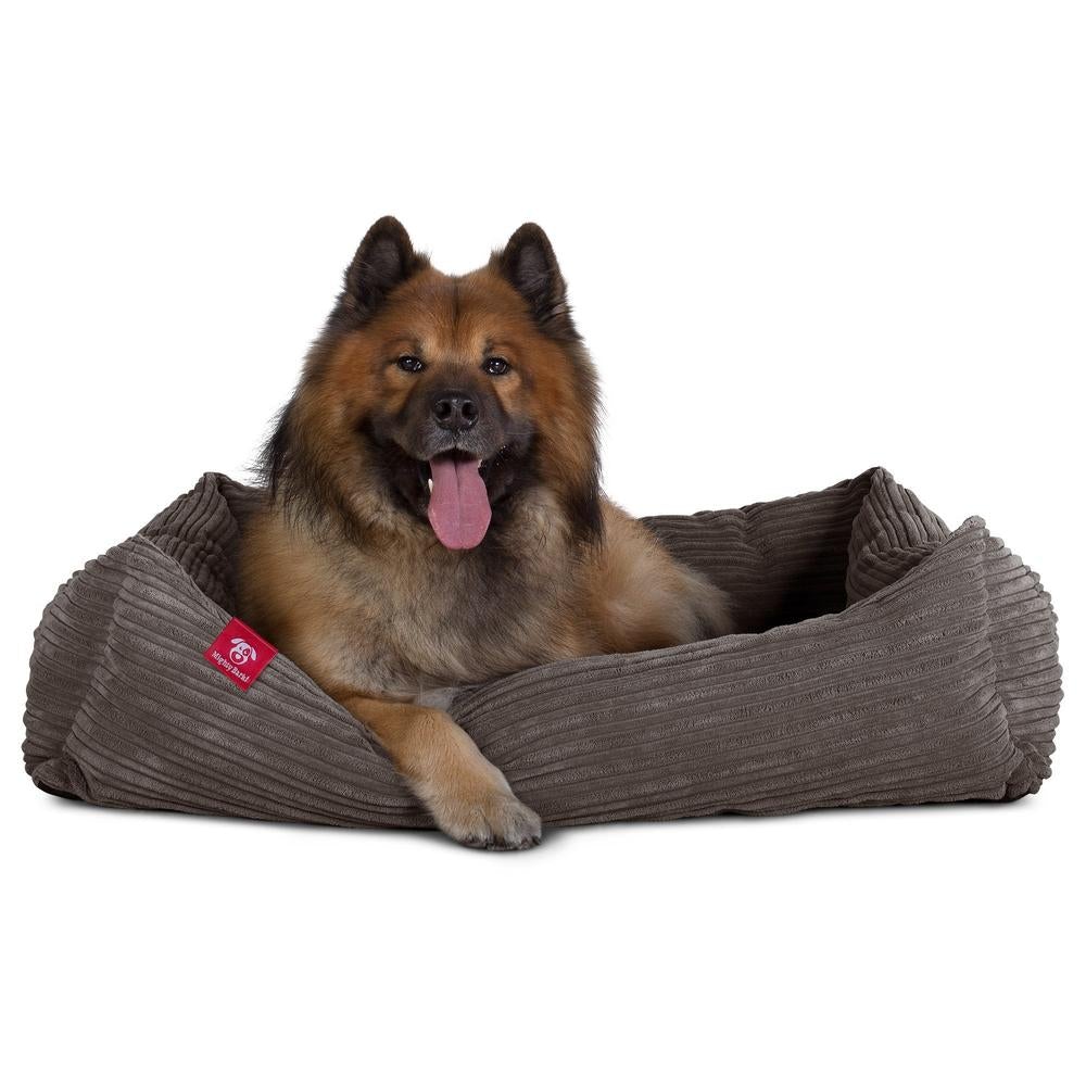 "Le Nid Par Mighty Bark" - Panier Pour Chien, Orthopédique à Mémoire De Forme, Panier Chien, Lit Pour Chien, Petit, Moyen, Grand - Côtelé Graphite