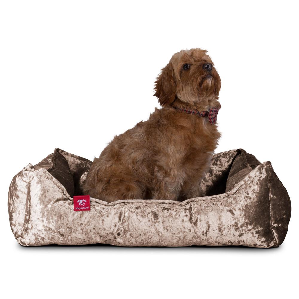 "Le Nid Par Mighty Bark" - Panier Pour Chien, Orthopédique à Mémoire De Forme, Panier Chien, Lit Pour Chien, Petit, Moyen, Grand - Clinquant Truffe