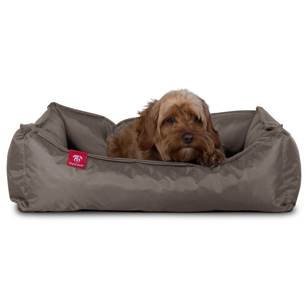 "Le Nid Par Mighty Bark" - Panier Pour Chien, Orthopédique à Mémoire De Forme, Panier Chien, Lit Pour Chien, Petit, Moyen, Grand - Imperméable Gris