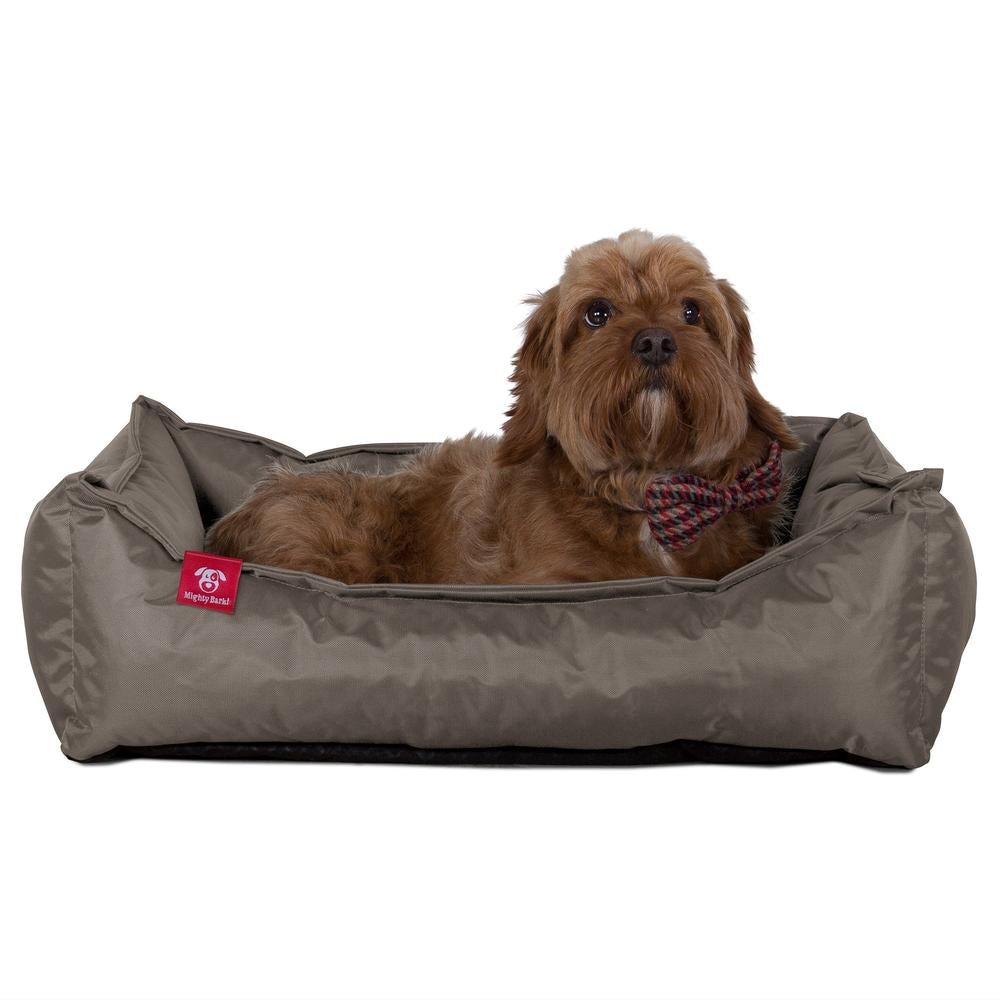 "Le Nid Par Mighty Bark" - Panier Pour Chien, Orthopédique à Mémoire De Forme, Panier Chien, Lit Pour Chien, Petit, Moyen, Grand - Imperméable Gris