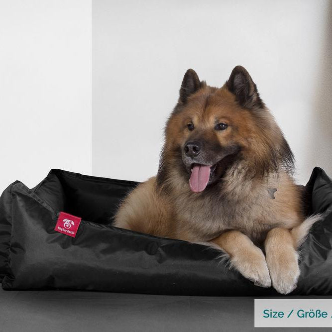 "Le Nid Par Mighty Bark" - Panier Pour Chien, Orthopédique à Mémoire De Forme, Panier Chien, Lit Pour Chien, Petit, Moyen, Grand - Imperméable Noir