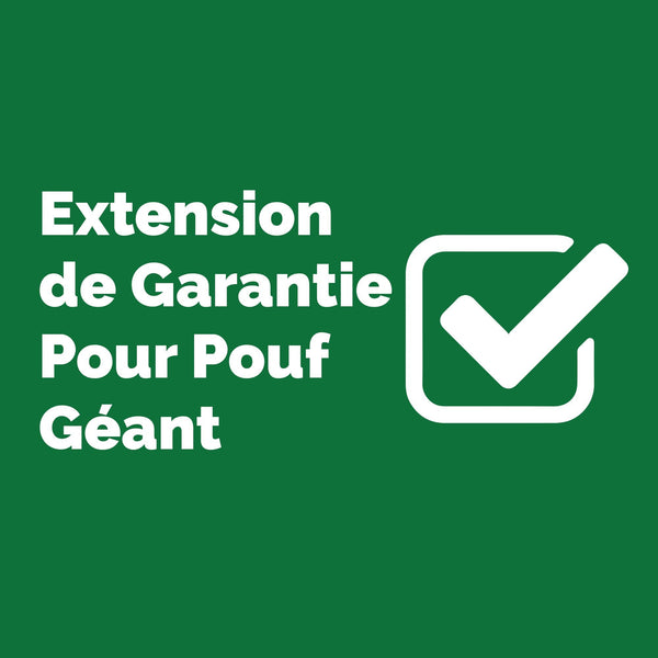 Big Bertha Original, Extension de Garantie pour Pouf Géant
