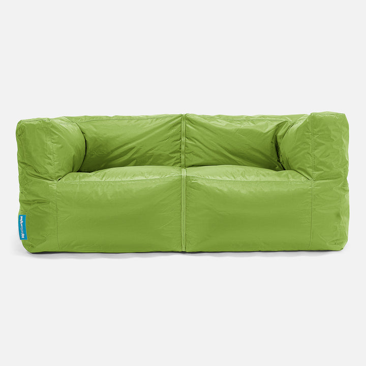 SmartCanvas™ Canapé Pouf Modulable 2 pièces - Vert Acide 01