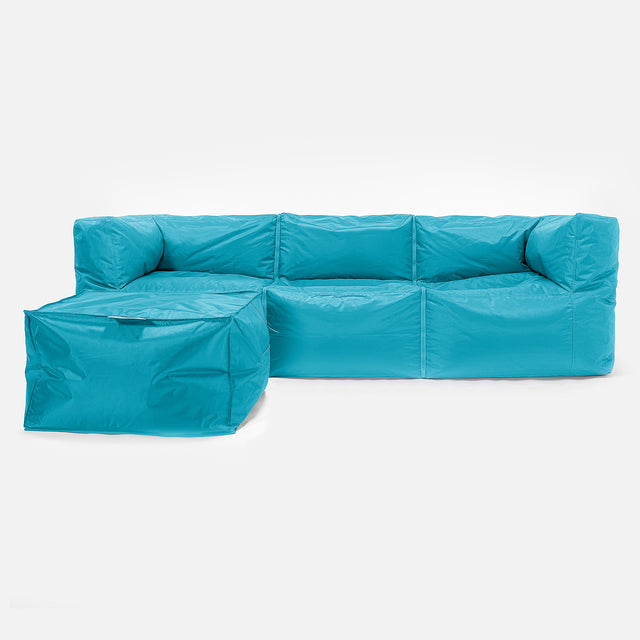 SmartCanvas™ Canapé Pouf Modulable 3 pièces - Aqua 02