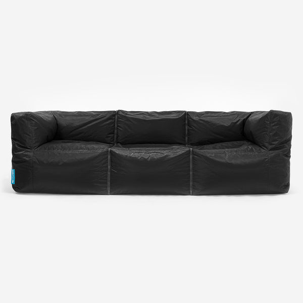 SmartCanvas™ Canapé Pouf Modulable 3 pièces - Noir 01