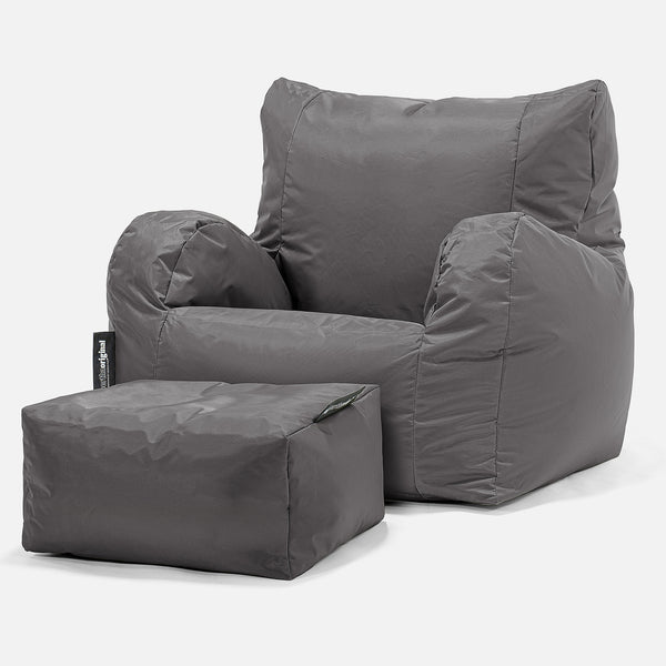 SmartCanvas™ Fauteuil Pouf - Anthracite 01