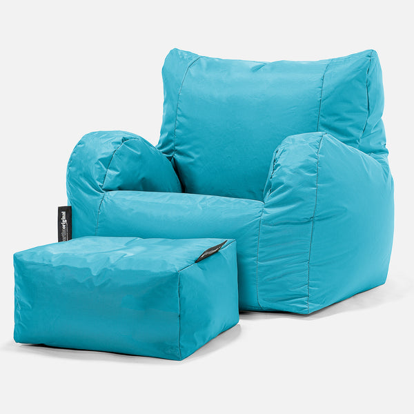 SmartCanvas™ Fauteuil Pouf - Aqua 01