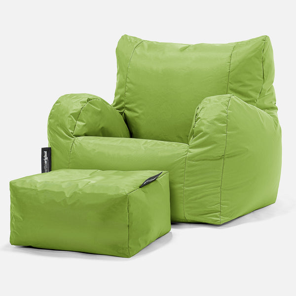 SmartCanvas™ Fauteuil Pouf - Vert Acide 01