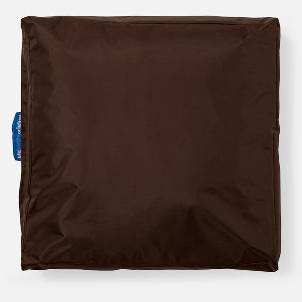 Grand Coussin de Sol Extérieur - SmartCanvas™ Marron Fabric Close-up Image