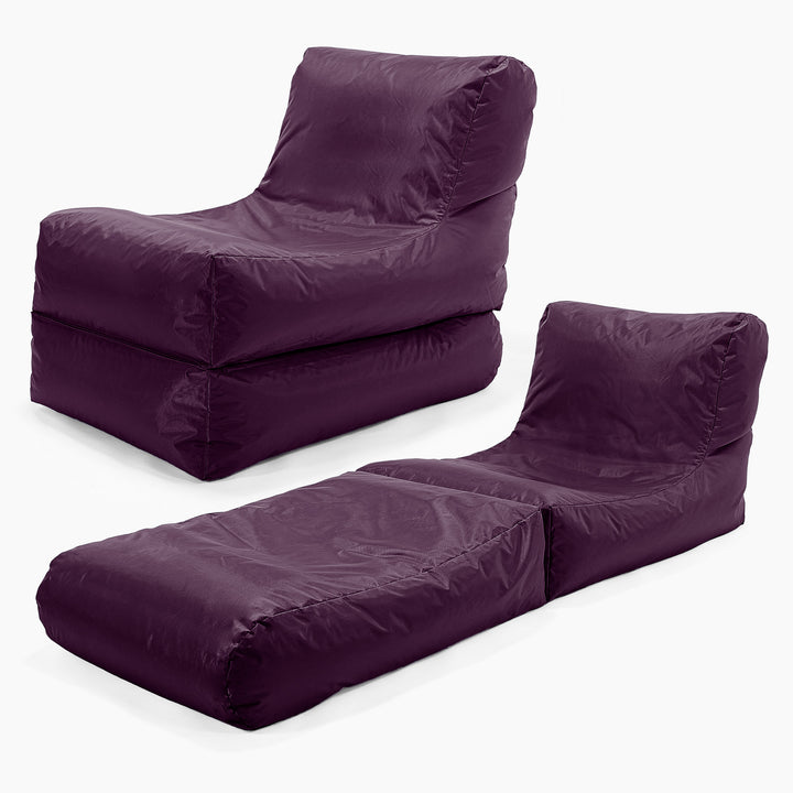 SmartCanvas™ Pouf Bain de Soleil Convertible - Violet 01