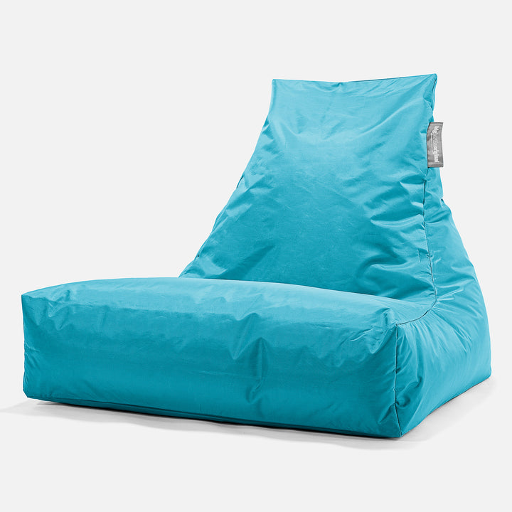SmartCanvas™ Pouf Extérieur Lounger - Aqua 01