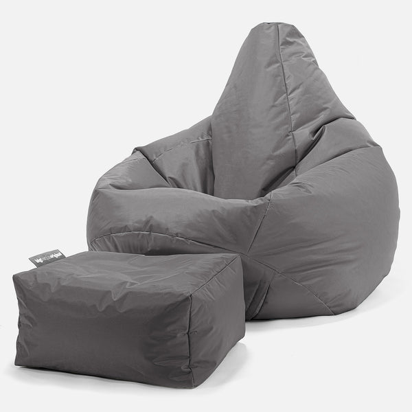 SmartCanvas™ Pouf Poire Gamer - Anthracite 01