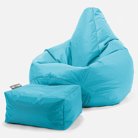 SmartCanvas™ Pouf Poire Gamer - Aqua 01