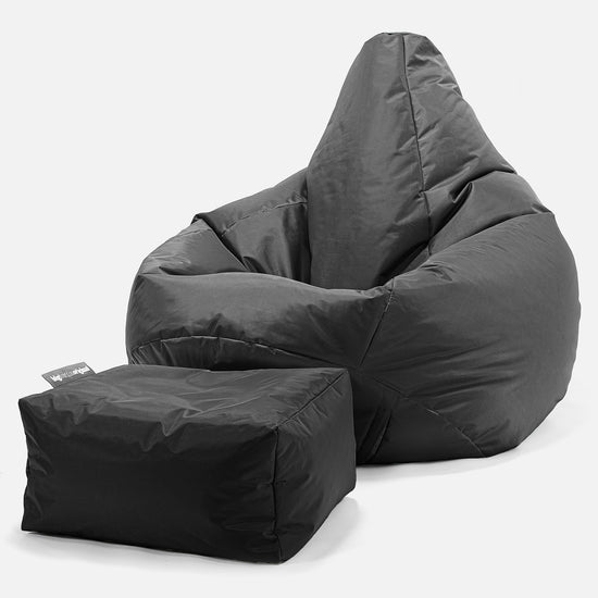 SmartCanvas™ Pouf Poire Gamer - Noir 01