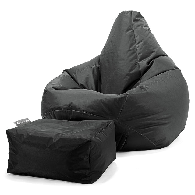 Pouf Poire Gamer - SmartCanvas™ Noir 02