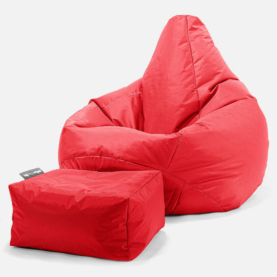 SmartCanvas™ Pouf Poire Gamer - Rouge 01