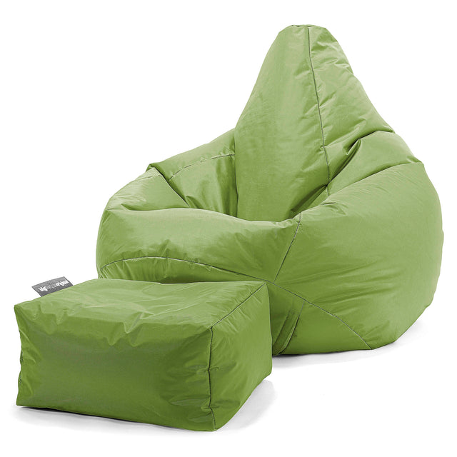Pouf Poire Gamer - SmartCanvas™ Vert Acide 02