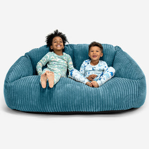Canapé Géant Bubble pour Enfants 3-14 ans - Côtelé Mer Égée