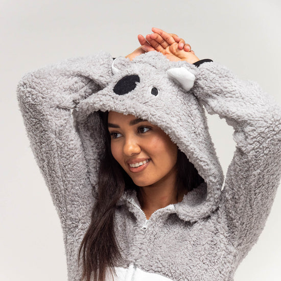 Combinaison Pyjama Koala en Polaire pour Femmes 02