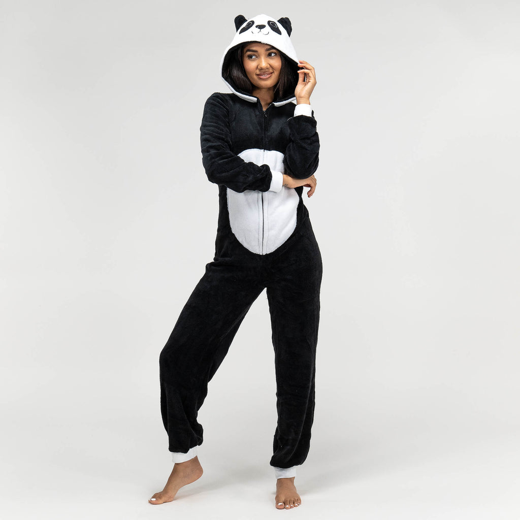 Combinaison Pyjama Panda en Polaire pour Femmes 01