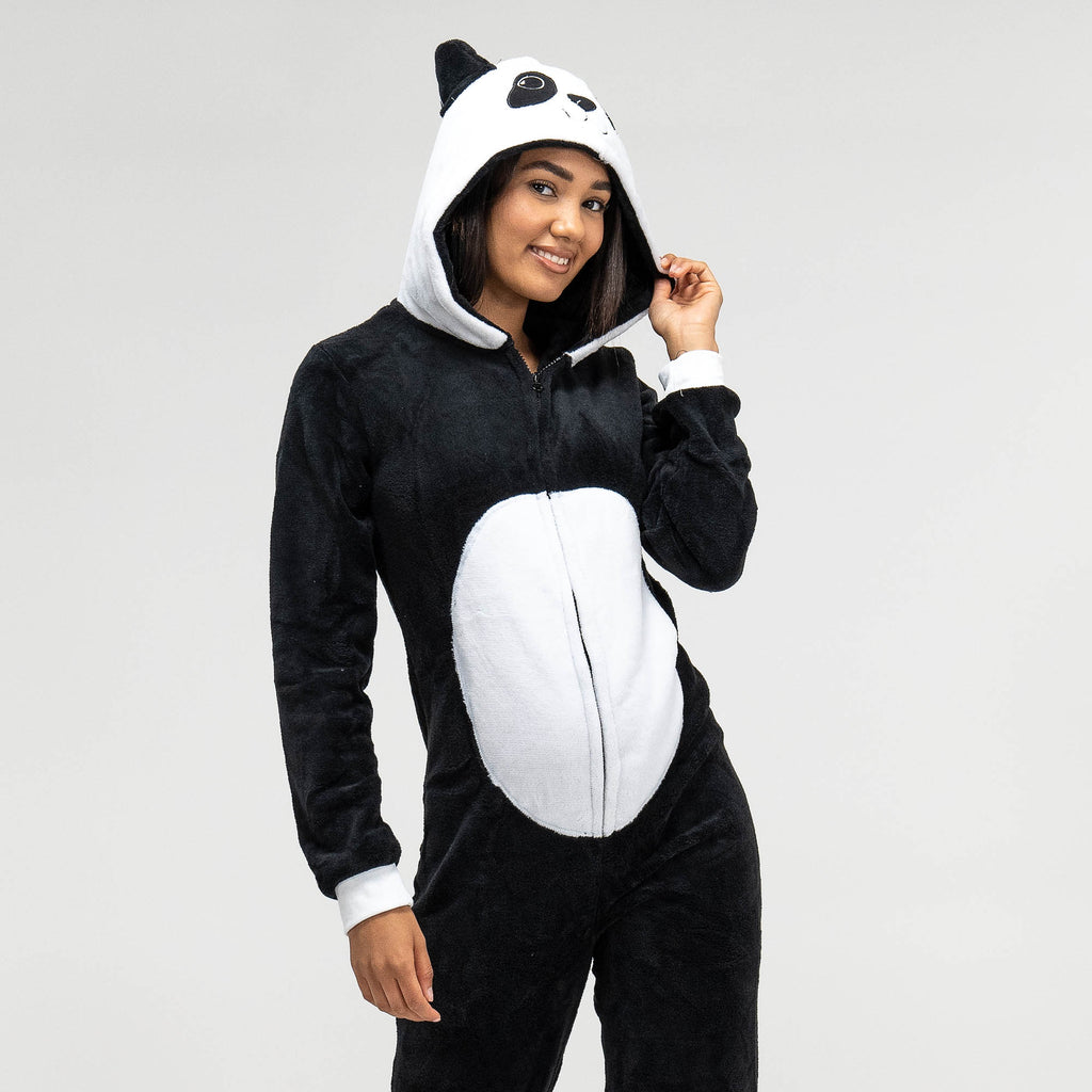 Combinaison Pyjama Panda en Polaire pour Femmes 04