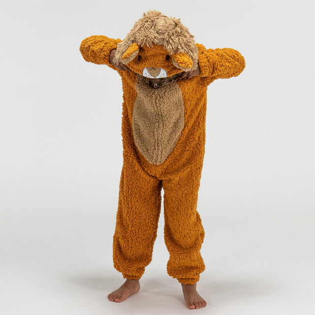 Combinaison Pyjama Polaire pour Enfants, Lion 01