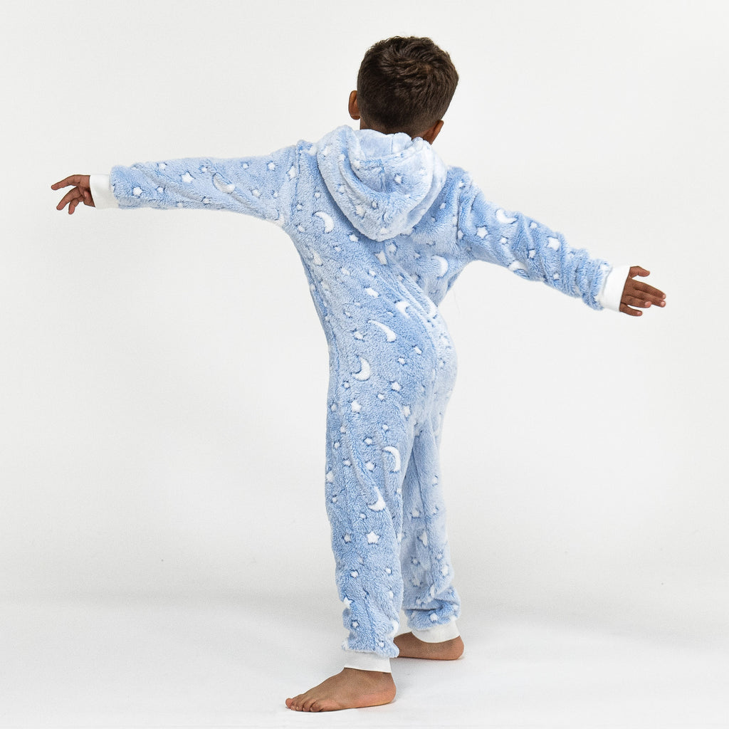 Combinaison Pyjama Polaire pour Enfants, Lune 03