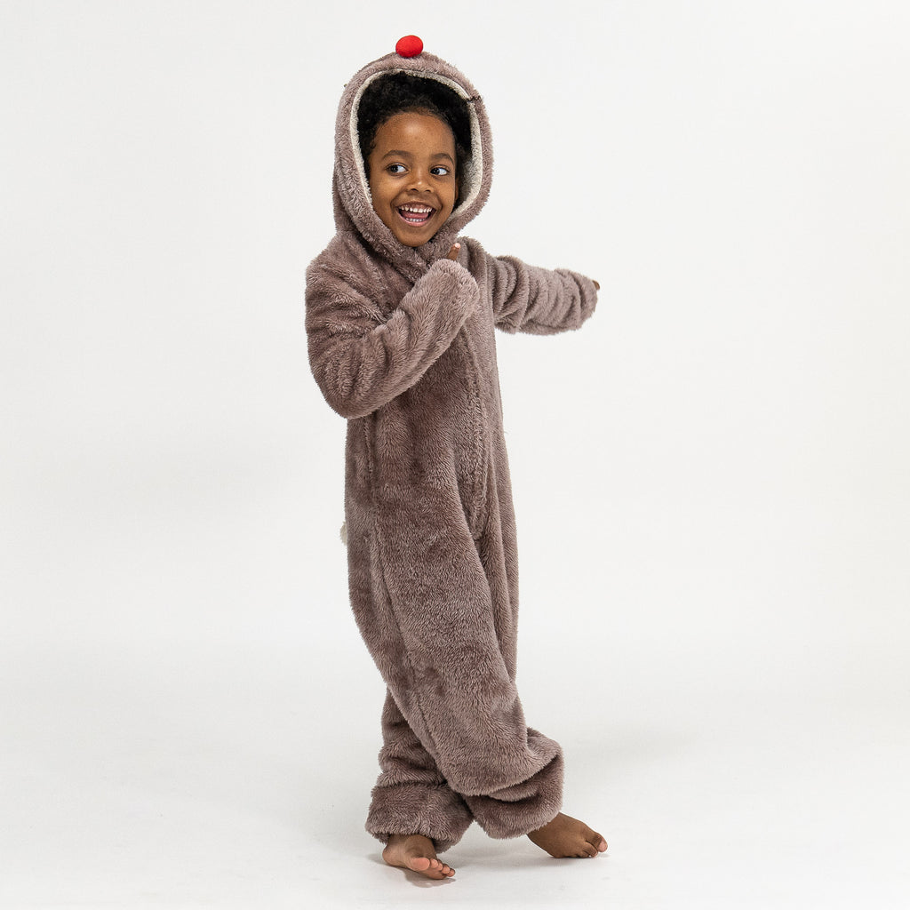 Combinaison Pyjama Polaire pour Enfants, Renne 03