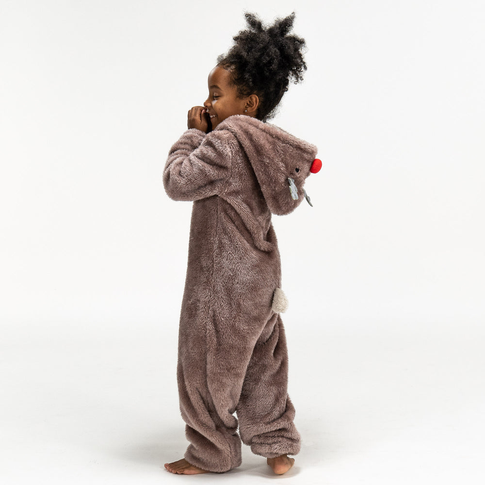 Combinaison Pyjama Polaire pour Enfants, Renne 01