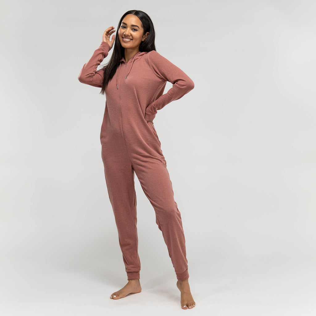 Combinaison Pyjama rose pour femmes, taille: XS-L, Rose– Big Bertha  Original FR