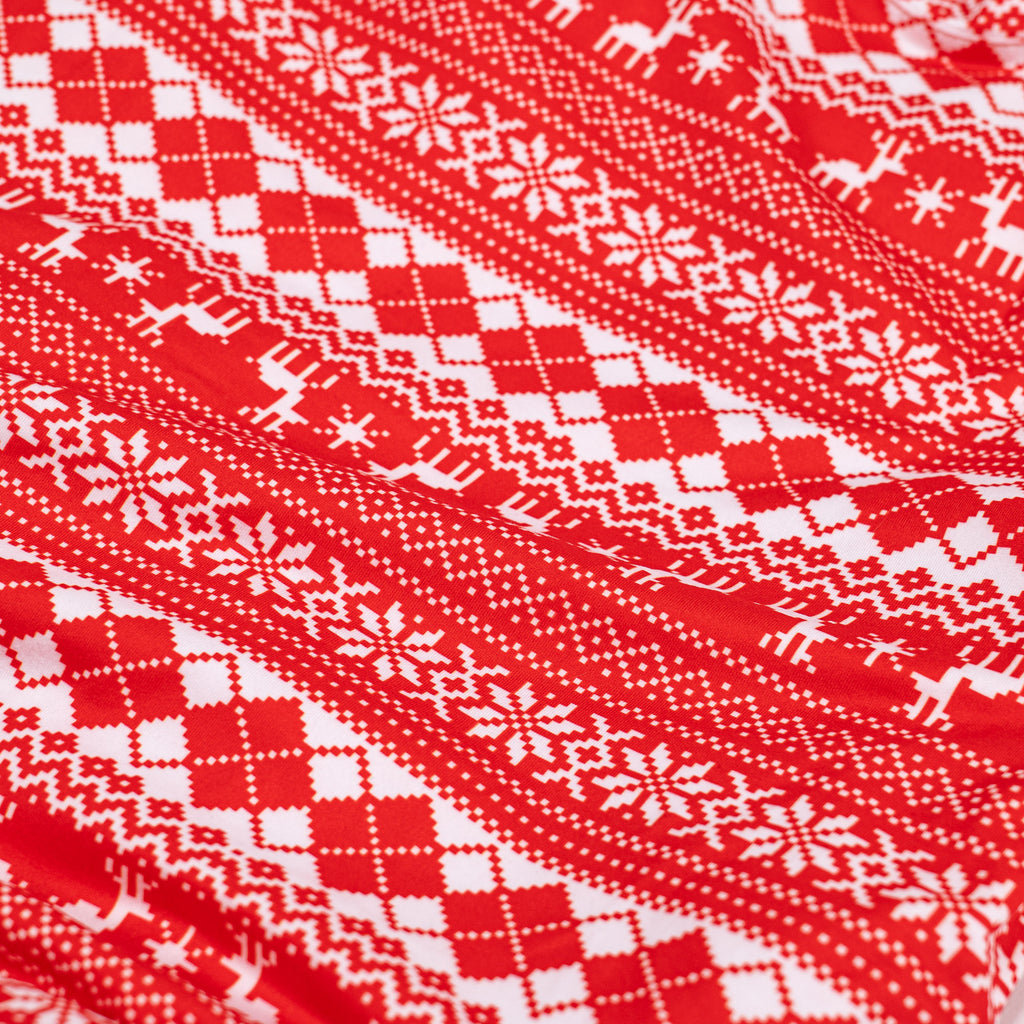 Ensemble Pyjama Motif Noël Rouge pour Femmes 06
