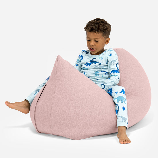 Grand Pouf pour Enfants 2-6 ans - Coton Élastique Bébé Rose 02