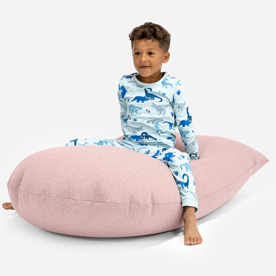 Grand Pouf pour Enfants 2-6 ans - Coton Élastique Bébé Rose 03